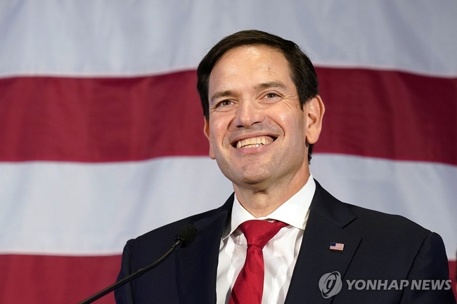 <strong>美국무장관에 지명된 루비오 상원의원 </strong>[AP 연합뉴스 자료사진. 