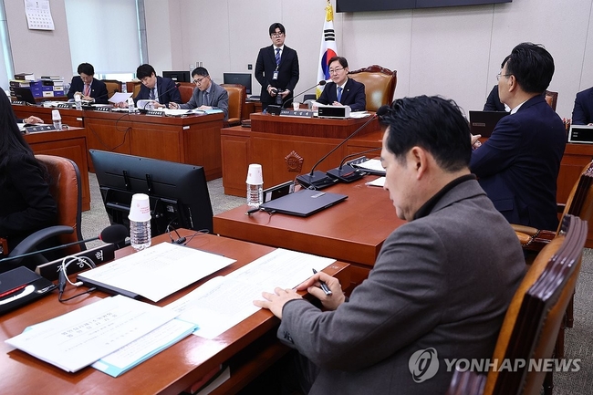 10일 오후 서울 국회에서 법제사법위원회 법안심사제1소위원회가 열리고 있다. 2025.1.10 【서울=연합뉴스】
