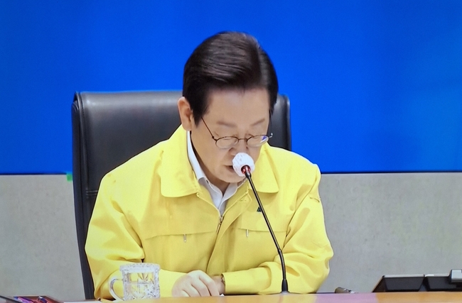 28일 국가정보자원관리원 화재와 관련해 대국민 사과하는 이 대통령.