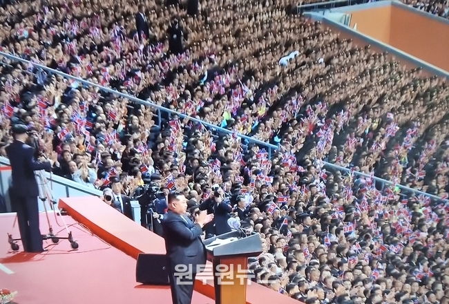 北, 10일 평양 김일성광장에서 열린 노동당 창건 80주년 행사【연합뉴스TV 화면 캡쳐】