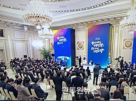 李대통령, 청와대 영빈관서 2026년 신년 기자회견