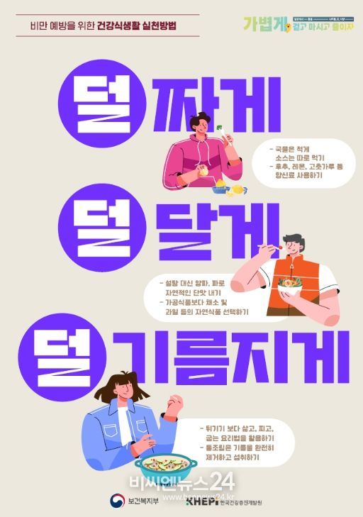 2024년 비만 예방 홍보 포스터