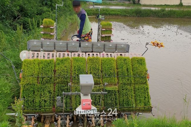 지역 내 농기계 작업 현장