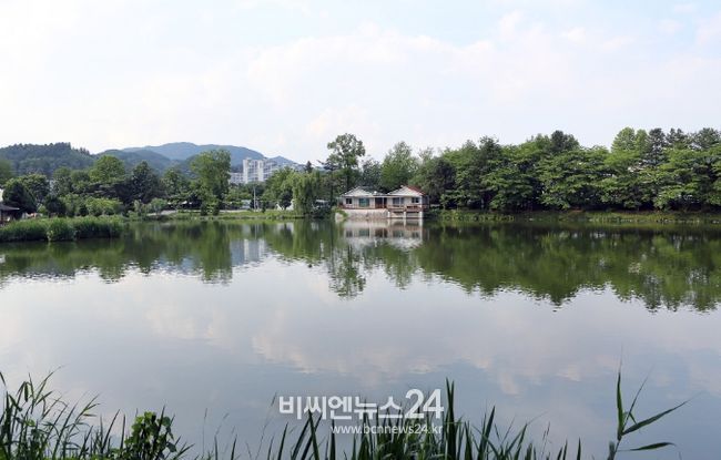 청평내수면연구소 내 호수전경