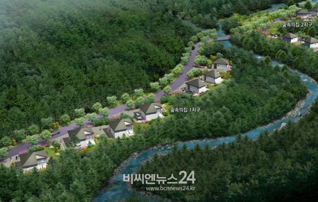 국립금산자연휴양림 숲속의집 조감도