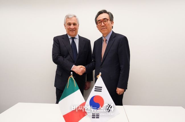 안토니오 타야니 이탈리아 외교장관 회담