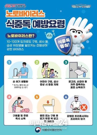 창원특례시, 노로바이러스 식중독 예방법 숙지 당부