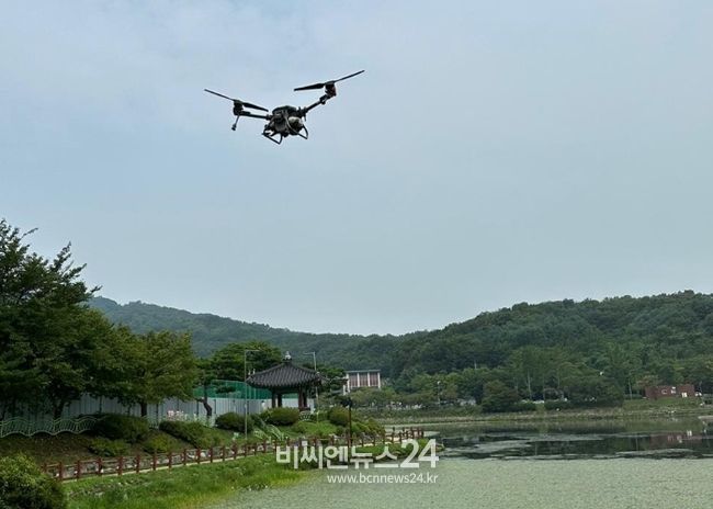 이천시 첨단 친환경 드론 방역소독 사업 개시