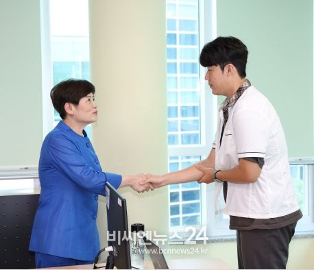 강은희 대구교육감, 전국 직업교육대회 대비 훈련선수들 격려!