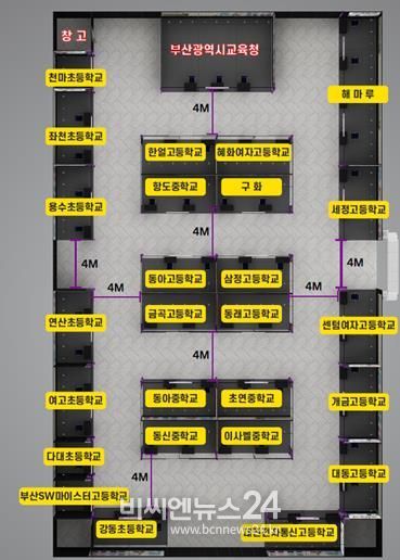 AI교육관 부스 배치도