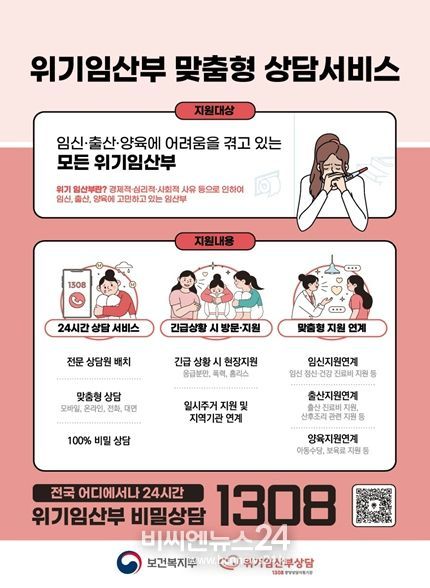 위기임산부 맞춤형 상담서비스 홍보물