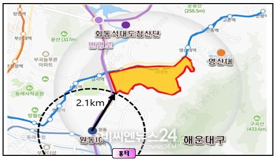 도심융합특구 위치도