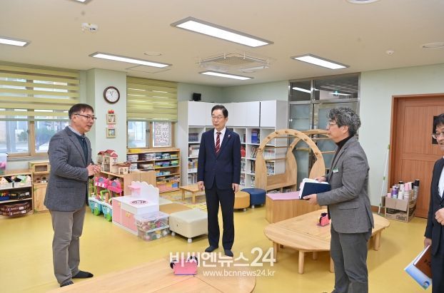 임종식 경북교육감, 호명초등학교 방문해 돌봄전담사 파업 대응 대책 점검 실시