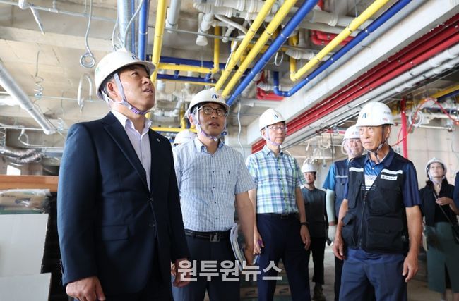세종교육감 권한 대행 부교육감, 학교 건설현장 방문 점검 첫 행보