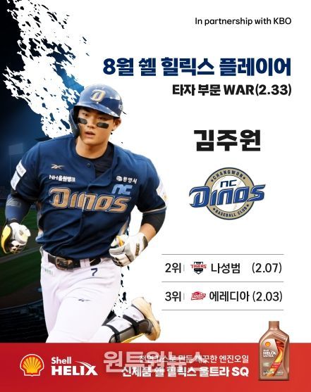 8월 쉘힐릭스플레이어 선정 이미지(김주원)