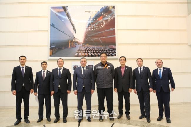 우즈벡대외노동청장거제한화오션방문