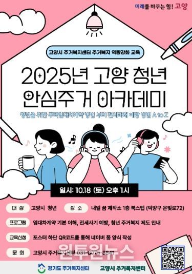 ‘2025 고양청년 안심주거 아카데미’홍보문