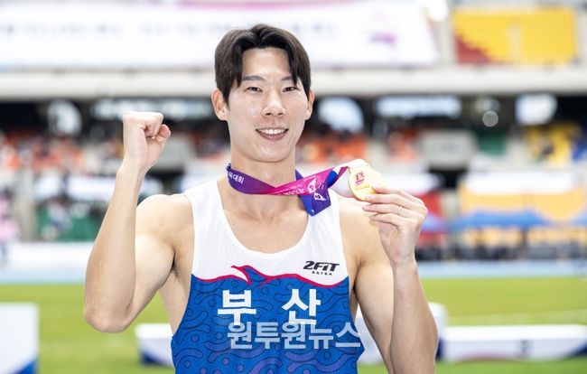 연제구청 육상팀 진민섭 선수, 제106회 전국체육대회 금메달 획득