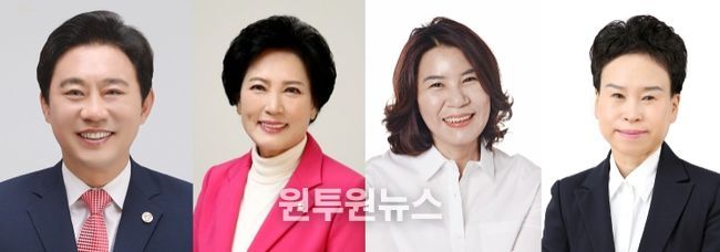 사진 왼쪽부터 조례안을 발의한 한갑수 이진분 김유숙 이지화 의원