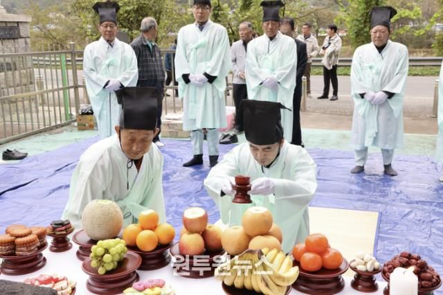 보은군 내북애향동지회, 이승칠 지사 추모제 열려