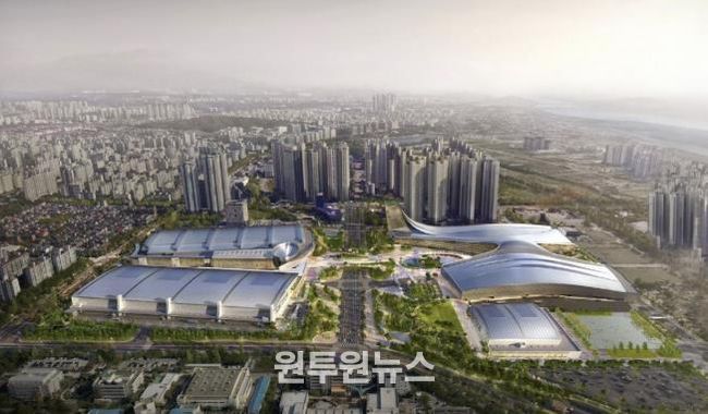 킨텍스 제1, 2, 3전시장 조감도