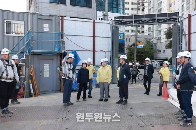 은평구, 고용노동부와 신축 건설현장 합동 안전점검 실시