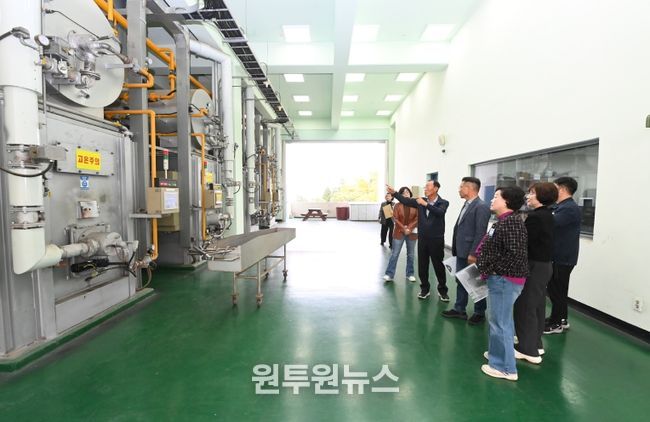 사천시의회 행정관광위원회, ‘사천시 누리원’ 현장 방문