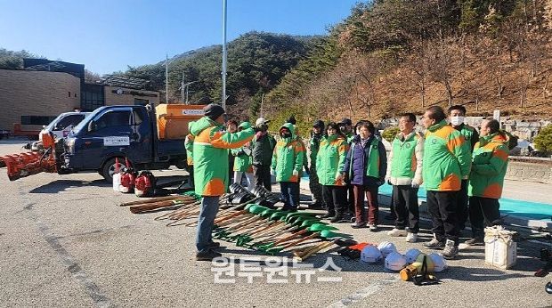 10월 25일 겨울철 폭설대응 민관합동훈련