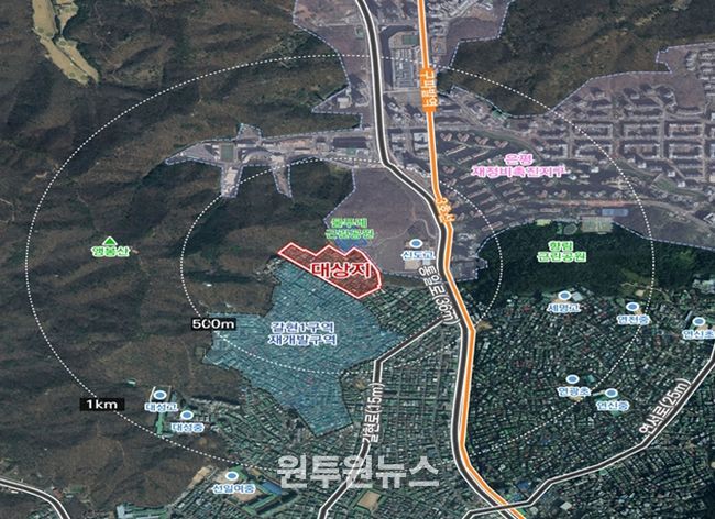 위치도(성북구 성북동 226-103번지 일대)