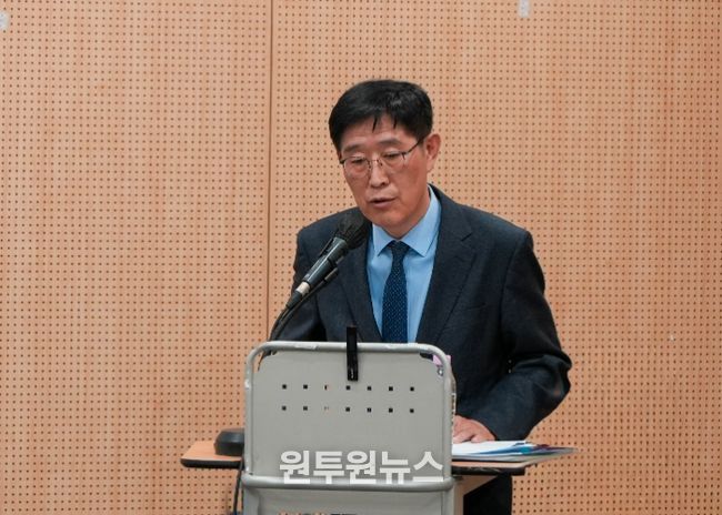 ’2025년도 제8차 임시이사회‘에서 행정부원장으로 선임된 이종갑 이사.