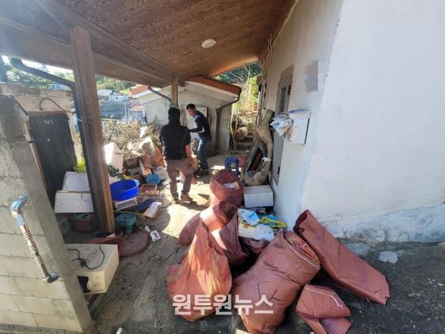 정라동문화체육회, 가을맞이 청소 봉사