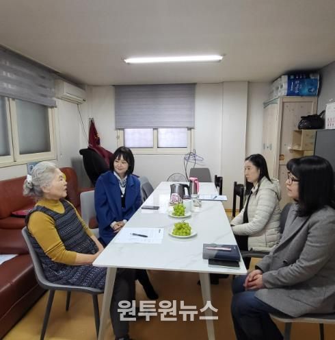 서구의회 김원진 기획행정위원장, 시니어행복밥상 노인일자리 현장 점검…