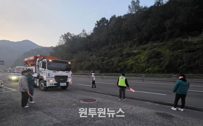 함안군, 겨울철 대설대응 현장훈련 실시