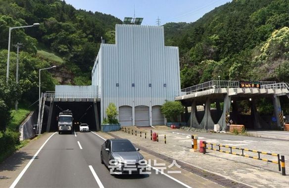 방재설비 설치 공사에 따른 광안터널 교통 통제