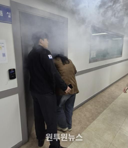 수원시 팔달구 우만2동, 공공기관 합동 소방훈련 실시