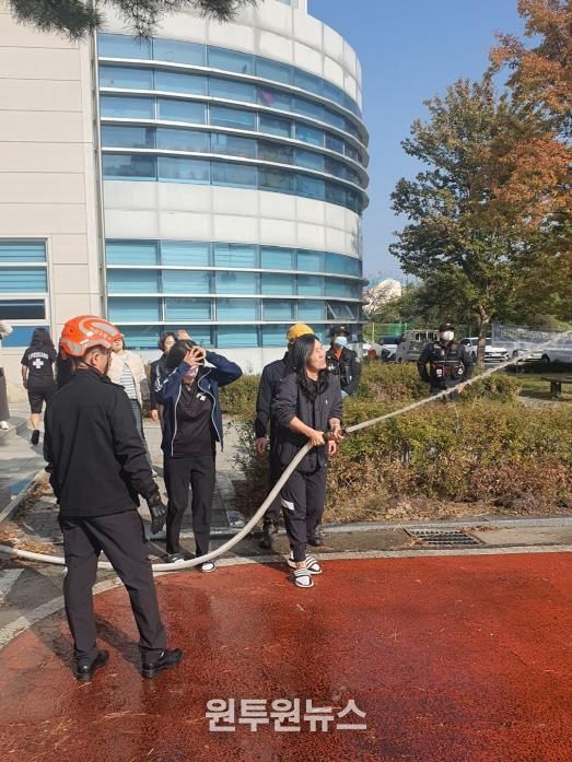 완주군청소년수련관, 소방훈련 진행