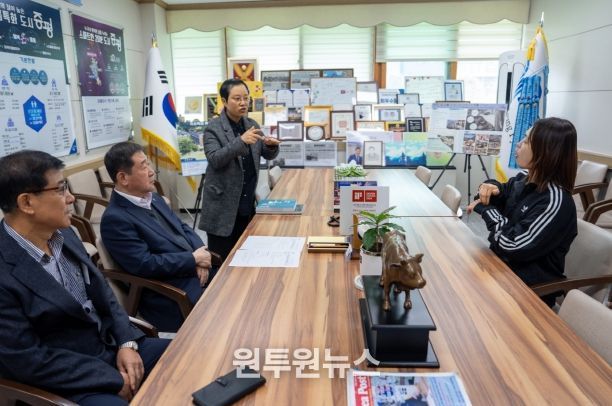 증평군 이재영 군수 서은주 선수 전국 장애인체육대회 성과 축하