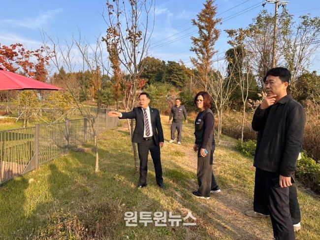 완주군의회 성중기 의원, 모아미래도(2차) 배수문제 해결 위한 현장 방문