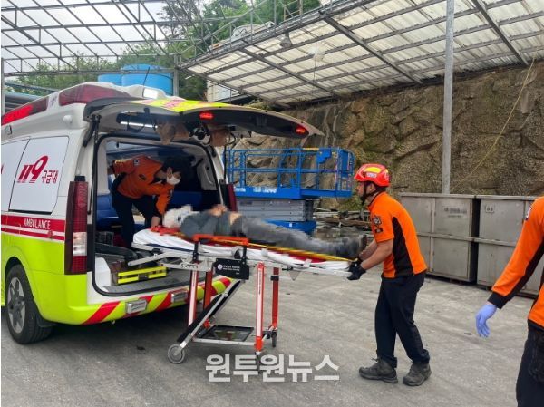 진주시이반성면축사화재출동