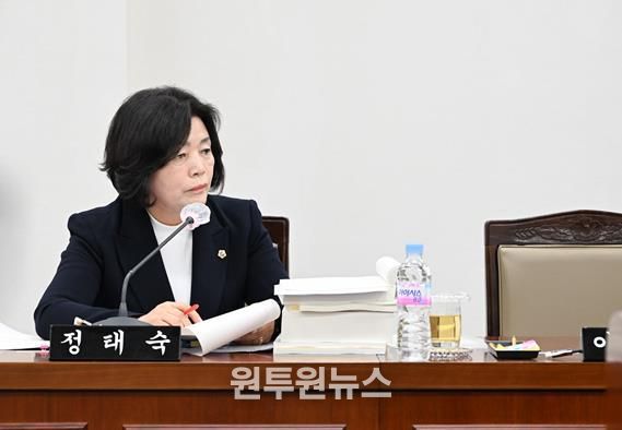 정태숙 의원, 행정사무감사에서 특수학급 과밀 ‧100명 이하 소규모 학교 실태 지적