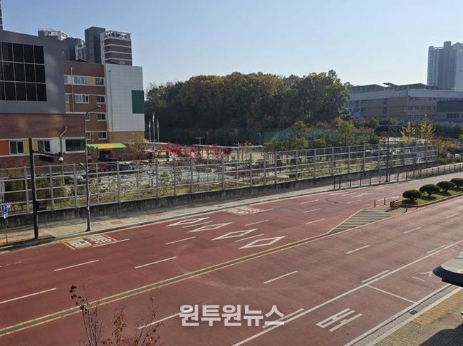 파주시, 운정해오름초 앞 어린이 승하차구역 설치 완료