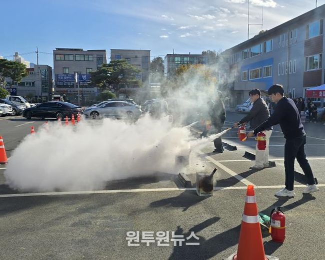 상주시, 2025년 시청사 직장소방훈련 실시