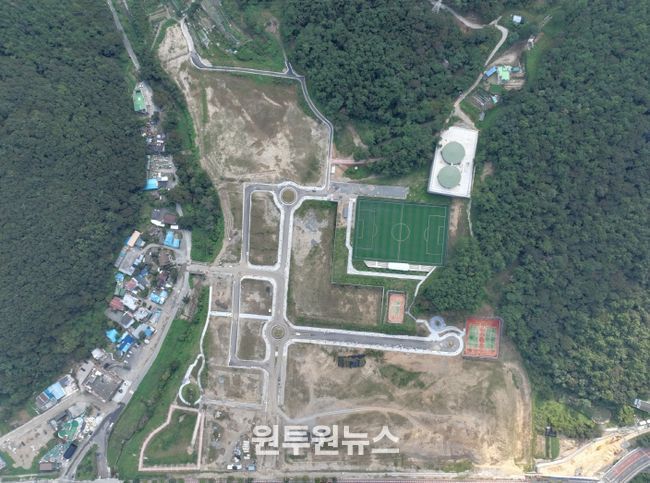 자족형복합행정타운 조성현장 사진(두척동 일원)