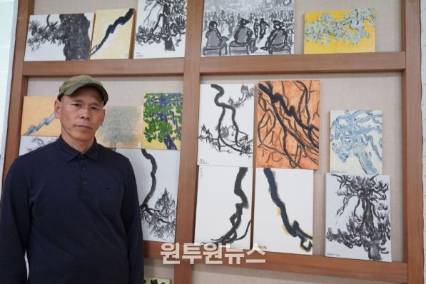 ‘수성송 화가’김창수 개인전“해남의 시간과 삶을 화폭에 담다”