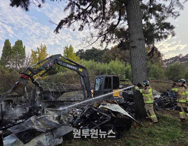 서산소방서, 고북면 신송리 주택화재..한시간 만에 완진