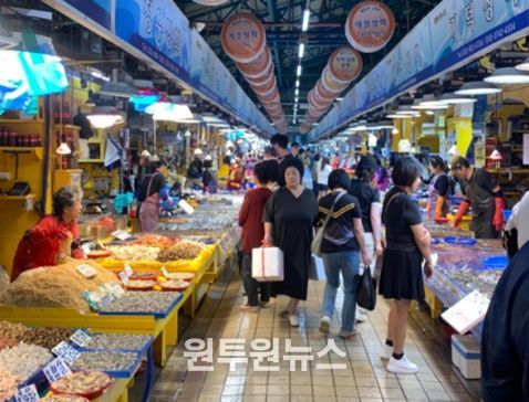 인천종합어시장 내부전경
