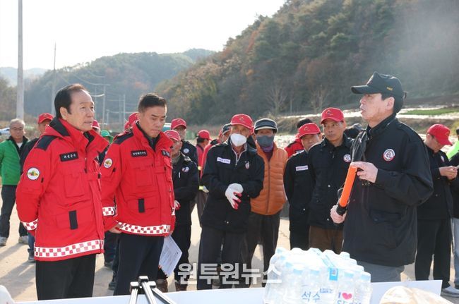 의성군, 18개 전 읍·면 대상 산불 모의진화훈련 실시