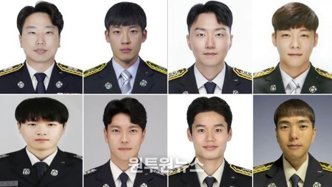 소방경 성국경, 소방장 김예준, 윤성준, 소방교 박원기, 소방교 이상현, 정석렬, 소방사 고현수, 윤도영