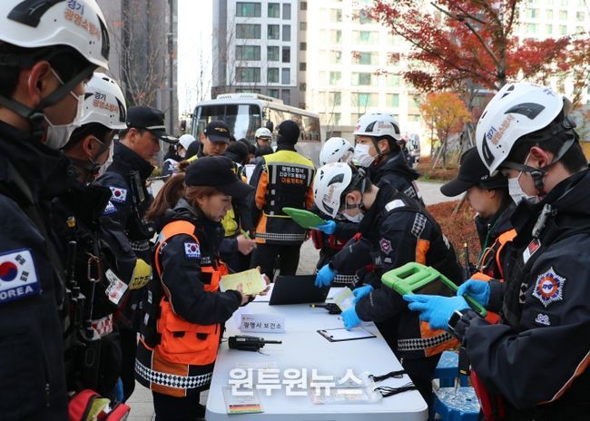 광명소방서, 대수사상자 재난 대비 '2025 긴급구조종합훈련' 실시