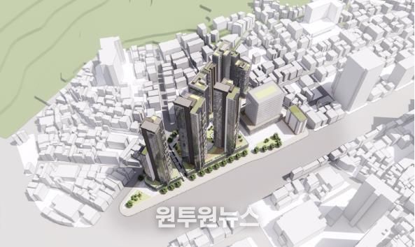 한강로1가(삼각맨션 일대) 조감도